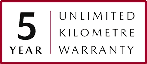 5 Year Unlimited KM Warranty